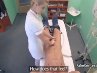Blonde Doctors Pussy Solves peter Problem