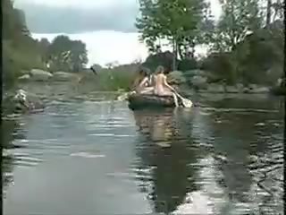 Three great Girls Nude Girls In The Jungle On Boat For member Hunt