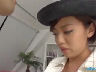 Office mademoiselle In Pantyhose Giving Footjob For guy Whos Cumming To Himself In The S