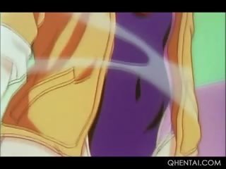 Hentai nhỏ tóc đỏ âm hộ đóng đinh sâu trong các tủ nhỏ phòng