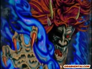 Chained manga feature gets her Pussy fingered and molested
