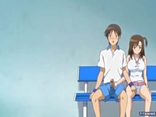 A sexually aroused tennis practice