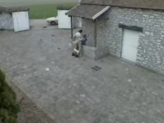 Accident movie of hard outdoor dirty video