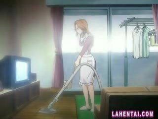 Lustful anime hospodyňka masturbuje