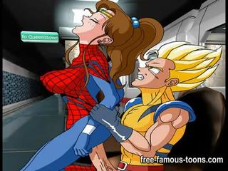 TV toon heroes anal sex movie