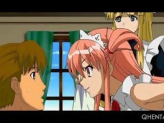 Chained Hentai dirty film Slave In Huge Boobs Gets A Big Cunt