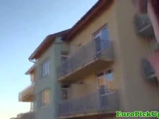뽑아 엿 유로 암캐 jizzed 에 전리품