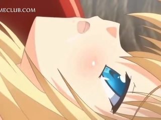 3d anime sixtynine with blonde first-rate lesbian teens