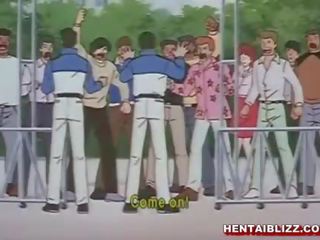 Chained hentai gets dildoed ass and wetpussy
