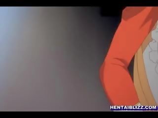 헨타이 도착 압착 그녀의 bigboobs 과 단단한 찌르고