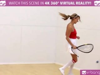 Vr bangers - dillion 과 pristine 가위질 immediately thereafter 벌거 벗은 racquetbal