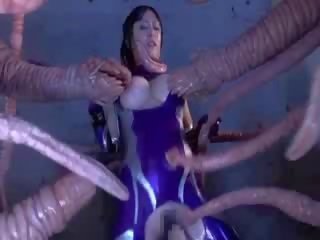 Sexually aroused tentacle fucks big Titty asian xxx clip doll pink puss
