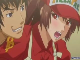 Two fast food service crews gets Horny on duty