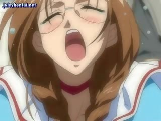 Clean-cut hentai murid wedok taking a hard peter in her cunt