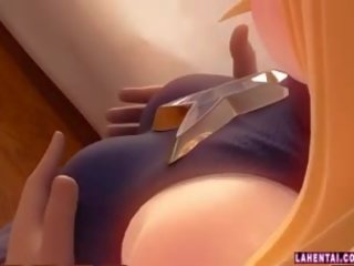 Blonde 3d seductress Gets Fondled And Fucked