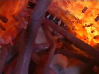 Tremendous oriental Ms sucks freaky long tentacle