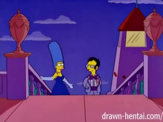 Simpsons x 정격 영화 - marge 과 artie afterparty