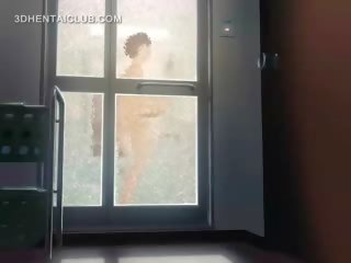 無盡 動漫 成人 夾 娃娃 得到 性交 良好 在 淋浴