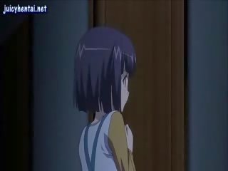 Smyslný hentai kuřátko získávání a starý šachta v ji mokrý píča
