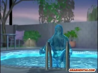 3d Angel Hentai With Bigboobs smashing Poked In The Sky