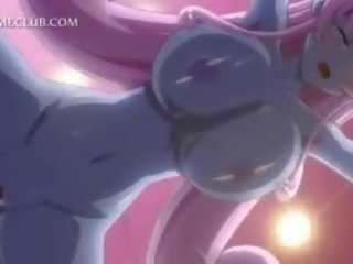 3d Hentai babe Fucking prick Gets Jizzed On Big Tits