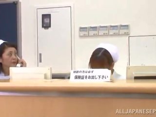 Inviting Nurse Have Balled At The Reception Desk
