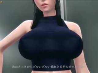 Delightful анимационен брюнетка cums