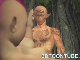Busty 3D punk elf divinity getting fucked deep and hard
