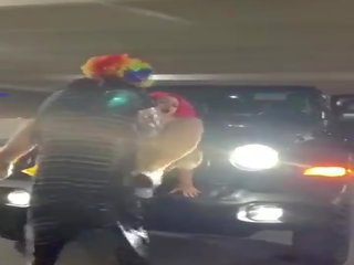 粉紅色 發 幻想 女人 得到 搗爛 上 jeep
