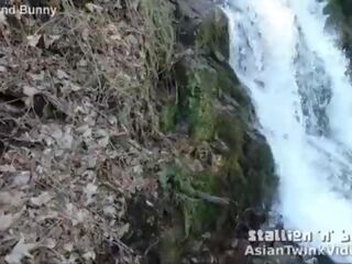 Asian Twink Sucks johnson By Waterfall