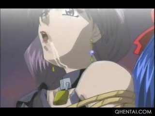 壮大 エロアニメ x 定格の クリップ 奴隷 で ロープ 入手する 性的に 拷問