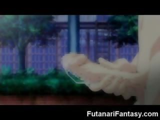 Futanari hentai tón transsexuál anime manža tranny karikatura animace člen bodnutí transsexuál připojenými opčními šílený dickgirl hermafrodit