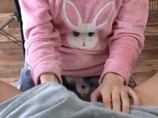 매력적인 단계 여자 형제 에 pajamas 편집 놀리는 질주하다 바보 주무르기 과 사정