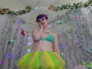 Pixiepov rainbow 头发 gyspy performs 辣妈 口交
