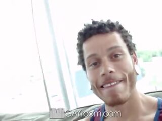 GayRoom - Twink Struggles To Take MASSIVE pecker
