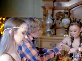Jerkaoke &vert; this thanksgiving&comma; we are thankful for ass hazel moore&comma; kimmy kimm&comma; と jazmin ルーヴ