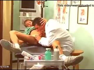 Oversexed gay surgeon seduces an charming blond lad