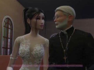 &lbrack;TRAILER&rsqb; Bride enjoying the last days before getting married&period; sex video with the priest before the ceremony - Naughty Betrayal