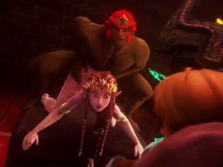 Link Cuckolded by Princess Zelda Enjoying Ganon's peter