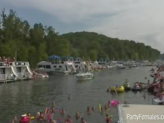 Smashing Babes Party Hard On Boat During Spring Break