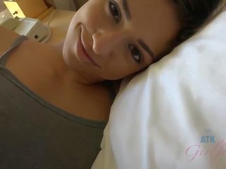 Shortly immediately following a ball massage, you creampie Lara's hairy pussy