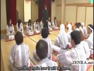 Subtitled big Boob indebted Japan milfs bathhouse dirty clip game