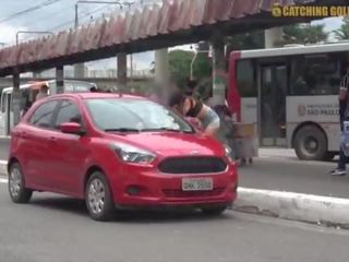 Showing No Mercy To A Brazilian Gold Digger Teen