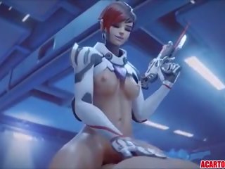 Overwatch 더러운 영화 편집 와 dva 과 widowmaker: 더러운 클립 64