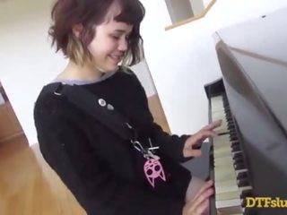 YHIVI movies OFF PIANO SKILLS FOLLOWED BY ROUGH x rated video AND CUM OVER HER FACE! - Featuring: Yhivi / James Deen